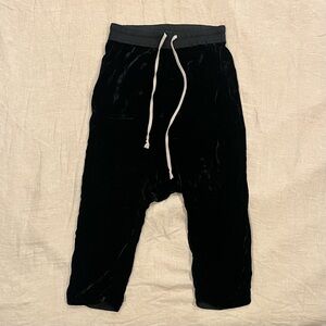 Rick Owens FW17 Silk Drawstring Drop Crotch Pants